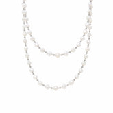 Bella Necklace with Pearls in Silver